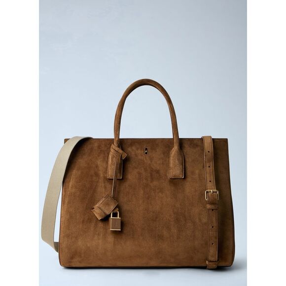 SAINT LAURENT Handbags - Saint Laurent Women Sac De Jour Suede Handbag